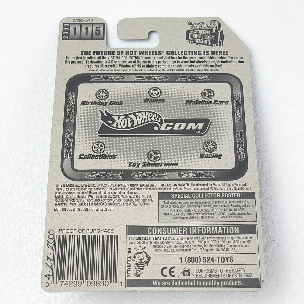 2000 Hot Wheels Virtual Collection Way 2 Fast #115